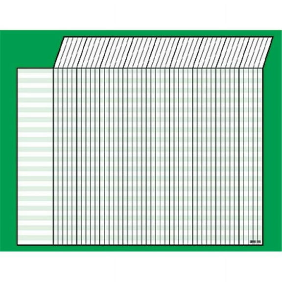 Green Horizontal Incentive Chart, 22" x 28"