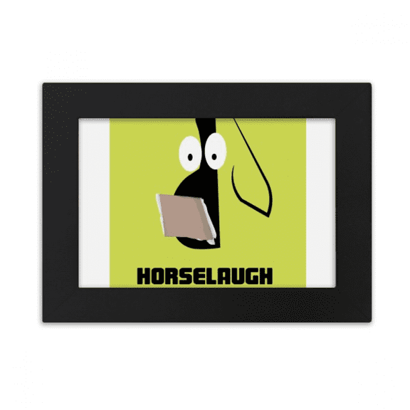 Green Horse Horselaugh Wide Mouth Desktop Photo Frame Ornaments Picture Art Painting