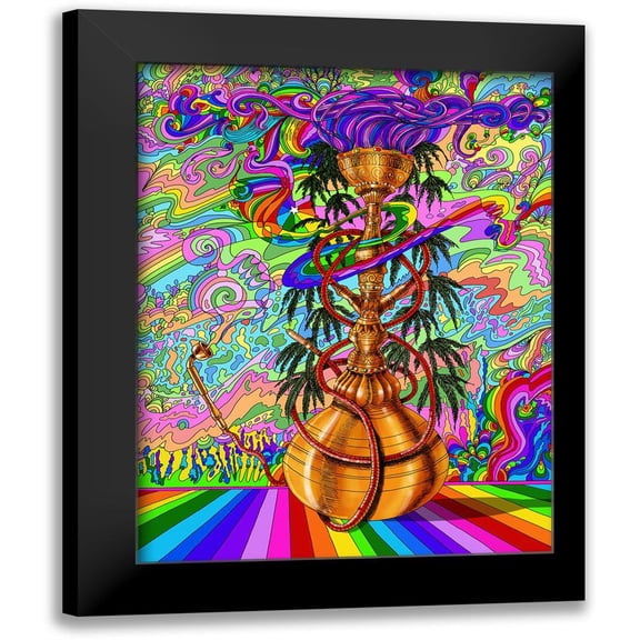 Green, Howie 12x14 Black Modern Framed Museum Art Print Titled - Hookah