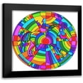 thumbnail image 1 of Green, Howie 15x15 Black Modern Framed Museum Art Print Titled - Pop Art Pony Circle, 1 of 5
