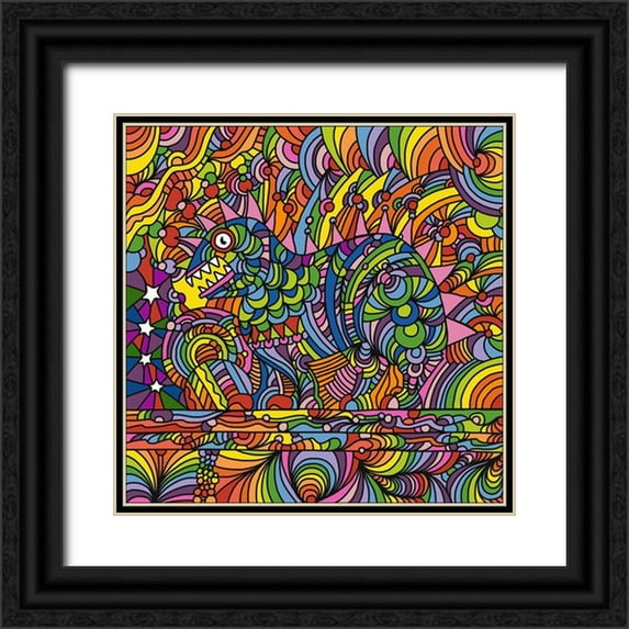 Green, Howie 15x15 Black Ornate Wood Framed with Double Matting Museum Art Print Titled - Pop-Art-Shane-Monster