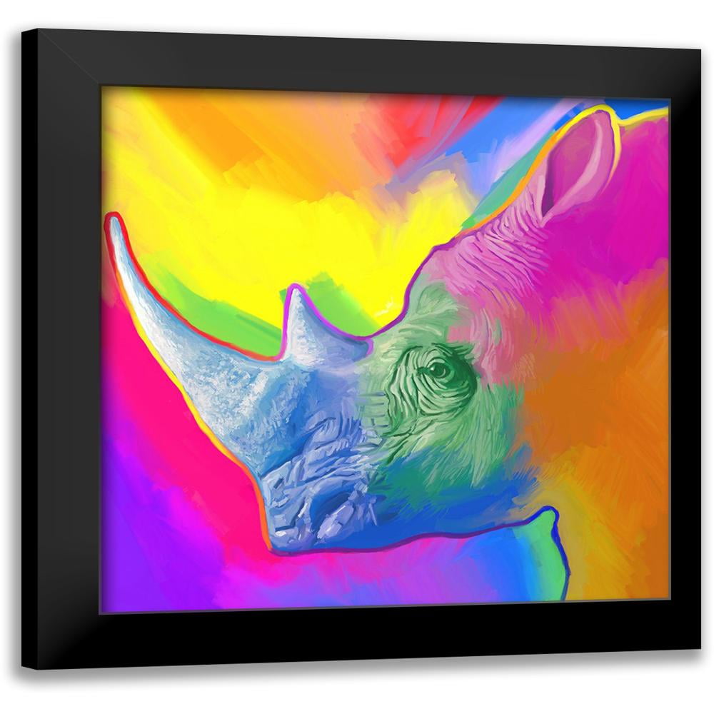 Green, Howie 20x20 Black Modern Framed Museum Art Print Titled - Rhino ...