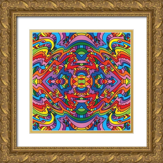 Green, Howie 20x20 Gold Ornate Wood Framed with Double Matting Museum Art Print Titled - Pop_Art_Mambo_916