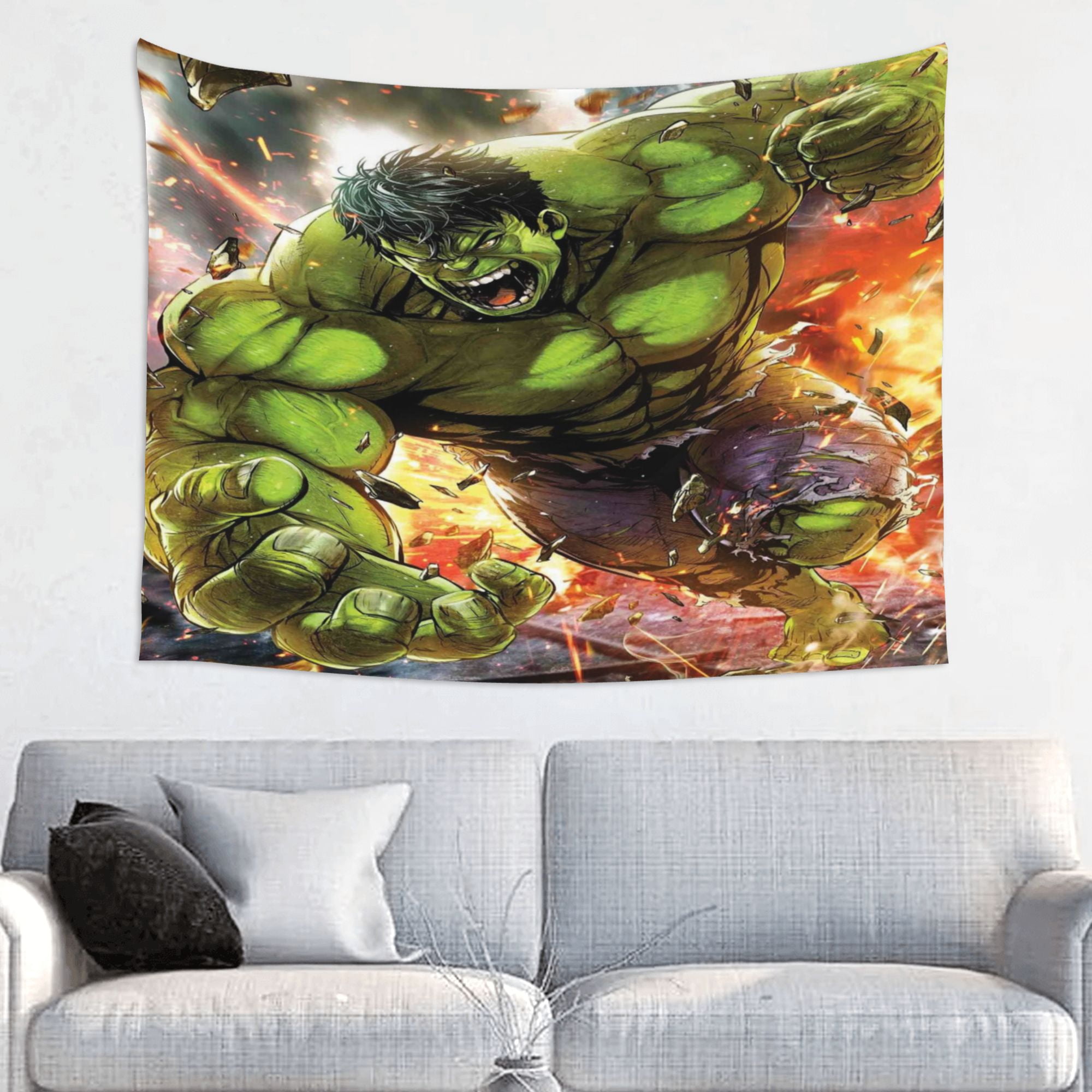 Green Hulk Tapestry Poster Wall Art Tapestry Decorative Bedroom Modern ...