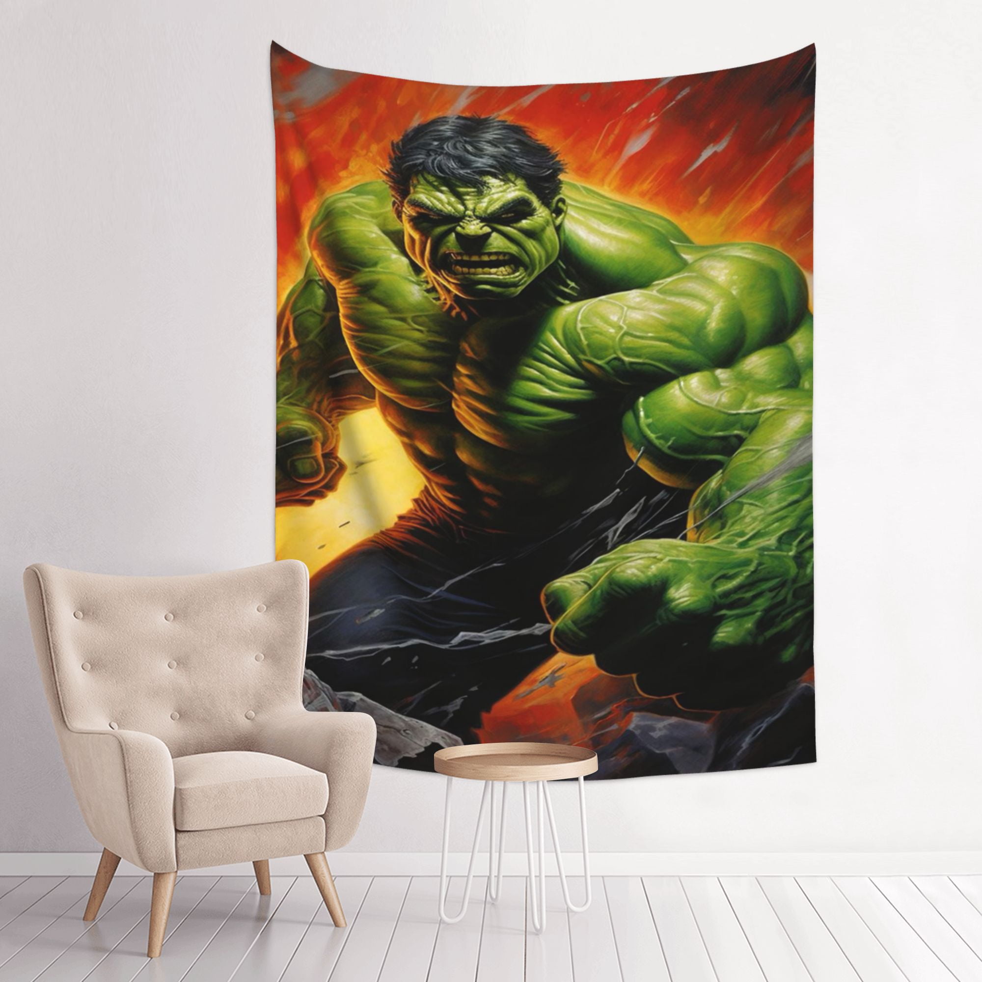 Green Hulk Tapestry Poster Wall Art Tapestry Decorative Bedroom Modern ...