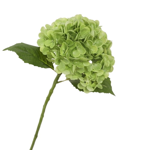 Green Hydrangea Artificial Flowers 19 Inch Faux Hydrangea Flowers Artificial Hydrangea Flowers for Outdoors Fake Flowers for Decoration for Front Porch Garden Patio Wedding Decor