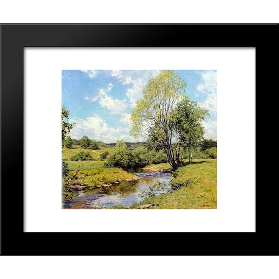 Green Idleness 20x24 Framed Art Print by Metcalf, Willard