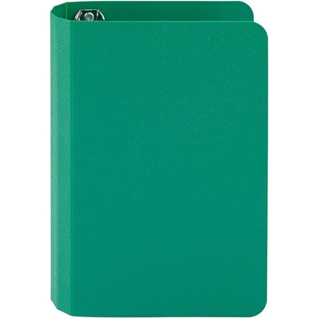 Green Index Card Binder and 100 White 3"x5" Cardstock Index Cards