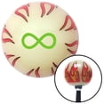 thumbnail image 1 of Green Infinity Ivory Flame Shift Knob with M16 x 1.5 Insert Shifter Auto Manual Brody, 1 of 1