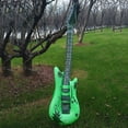 thumbnail image 1 of Green Inflatable Guitar Toy With Vibrant Green Color, Easy Inflation & Deflation - Reusable Inflatable Design, Lightweight Portable For Easy Storage, Safe Non-Toxic Material,, 1 of 4