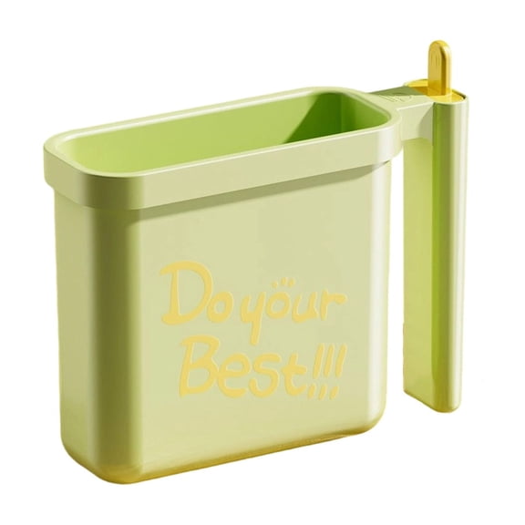 Green Instant Noodles Bowl With Fork, Microwave Safe Reusable Plastic Noodle Cup, Convenient Disposable Style Bowl For Dorm Office Travel, Easy Clean Design