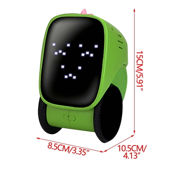 Green Interactive Robot Toy Voice Control Dialogue Recording Induction Early Education Programming Play