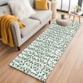 thumbnail image 1 of Green Ivy Leaves 2'x6' Runner Rugs for Hallway Kitchen Bedside Non Slip Washable, Spring Plants Botanical Modern Country Entryway Rug Runners with Rubber Backing, Long Carpet Runner for Laundry Room, 1 of 8
