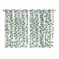 thumbnail image 1 of Green Ivy Leaves Kitchen Curtains Window Panels, Spring Plants Botanical Modern Country Insulated Window Treatment Curtain, Grommet Curtains for Bedroom/Living Room/Bathroom, 2 Piece 52"Wx72"L, 1 of 8