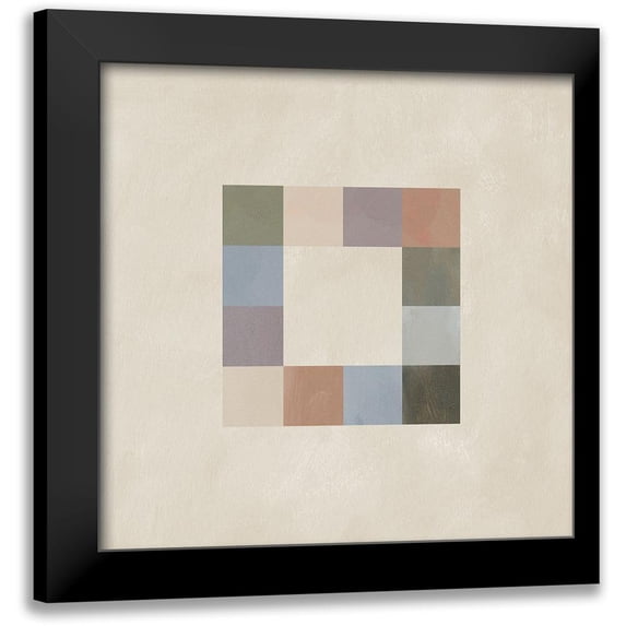 Green, Jacob 12x12 Black Modern Framed Museum Art Print Titled - Palette Swatches II