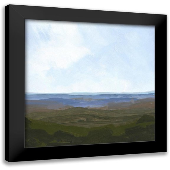Green, Jacob 12x12 Black Modern Framed Museum Art Print Titled - Skyline Drive I