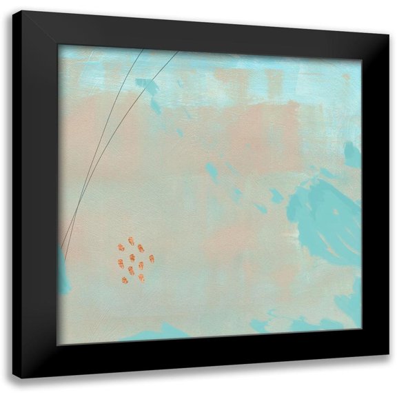 Green, Jacob 12x12 Black Modern Framed Museum Art Print Titled - Spring Abstract III