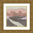 thumbnail image 1 of Green, Jacob 12x12 Gold Ornate Wood Framed with Double Matting Museum Art Print Titled - Blush Foothills II, 1 of 4