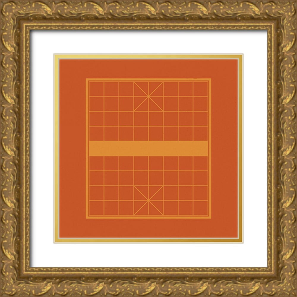 Green, Jacob 12x12 Gold Ornate Wood Framed with Double Matting Museum ...