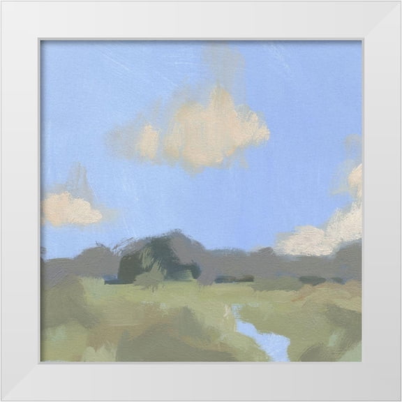 Green, Jacob 12x12 White Modern Wood Framed Museum Art Print Titled - August Impression II