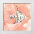 thumbnail image 1 of Green, Jacob 12x12 White Modern Wood Framed Museum Art Print Titled - Blush and Ochre Angel Fish I, 1 of 4