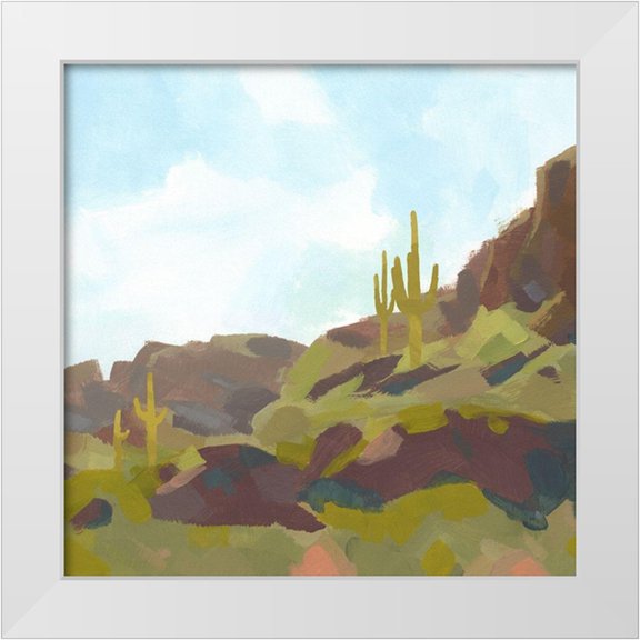 Green, Jacob 12x12 White Modern Wood Framed Museum Art Print Titled - Cougar Country II