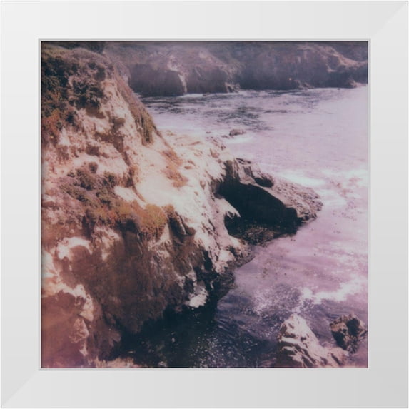 Green, Jacob 12x12 White Modern Wood Framed Museum Art Print Titled - Garrapata Coast I