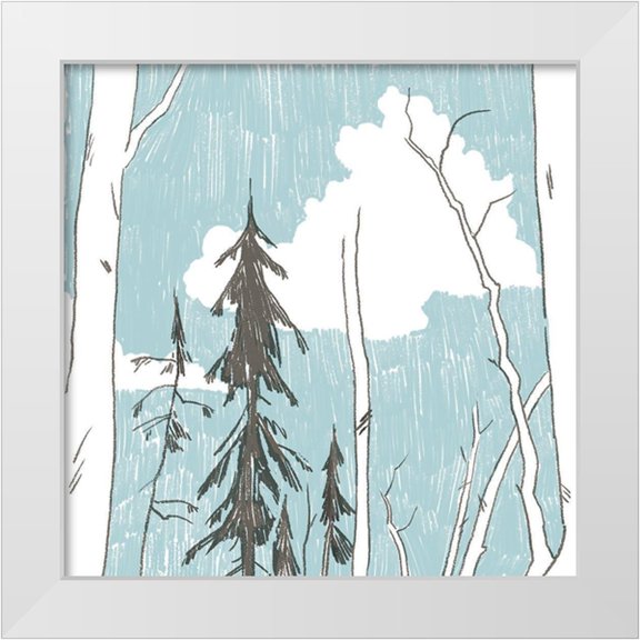Green, Jacob 12x12 White Modern Wood Framed Museum Art Print Titled - Westwood II