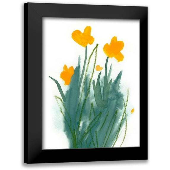 Green, Jacob 12x14 Black Modern Framed Museum Art Print Titled - Daffodil Bunch I