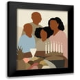 thumbnail image 1 of Green, Jacob 12x14 Black Modern Framed Museum Art Print Titled - Joyous Kwanzaa I, 1 of 5