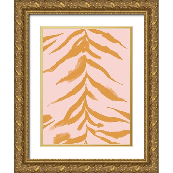 Green, Jacob 12x14 Gold Ornate Wood Framed with Double Matting Museum Art Print Titled - Pastel Predator II