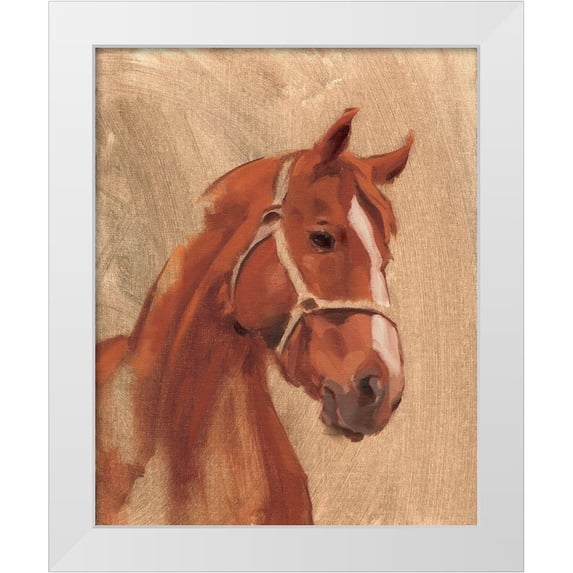Green, Jacob 12x14 White Modern Wood Framed Museum Art Print Titled - Thoroughbred II