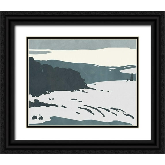 Green, Jacob 14x12 Black Ornate Wood Framed with Double Matting Museum Art Print Titled - Cutter Island I