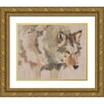 thumbnail image 1 of Green, Jacob 14x12 Gold Ornate Wood Framed with Double Matting Museum Art Print Titled - Timber Wolf I, 1 of 4