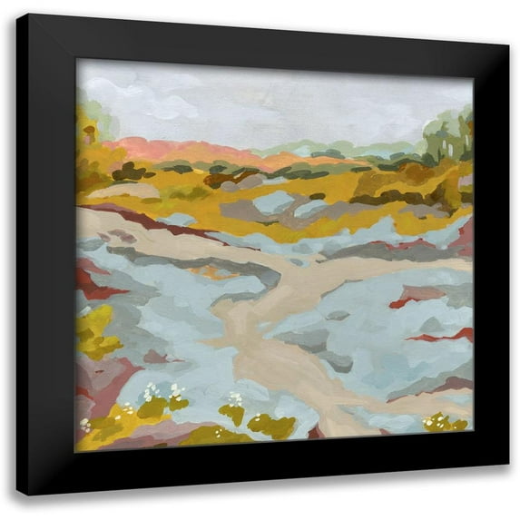 Green, Jacob 15x15 Black Modern Framed Museum Art Print Titled - Lowland River II