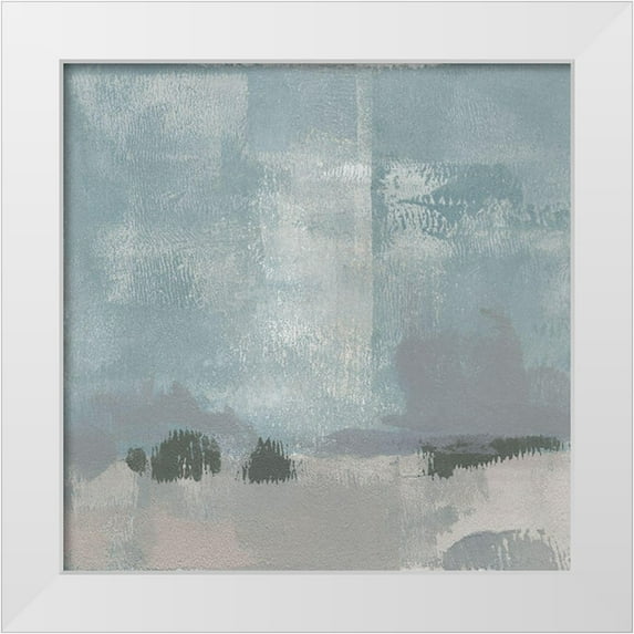 Green, Jacob 15x15 White Modern Wood Framed Museum Art Print Titled - Gris Abstrait I