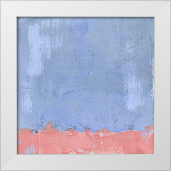 Green, Jacob 15x15 White Modern Wood Framed Museum Art Print Titled - Pastel Pitch II