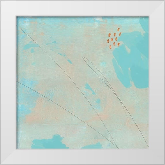 Green, Jacob 15x15 White Modern Wood Framed Museum Art Print Titled - Spring Abstract I
