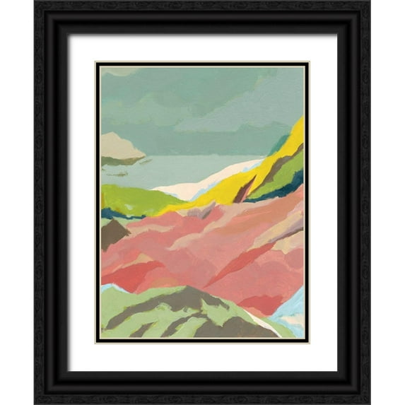 Green, Jacob 15x18 Black Ornate Wood Framed with Double Matting Museum Art Print Titled - Candy Coast II