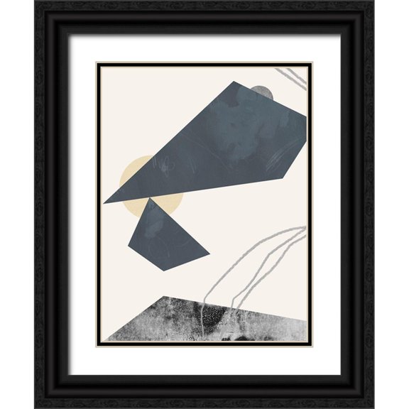 Green, Jacob 15x18 Black Ornate Wood Framed with Double Matting Museum Art Print Titled - Diamond Slate I