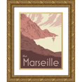 thumbnail image 1 of Green, Jacob 15x18 Gold Ornate Wood Framed with Double Matting Museum Art Print Titled - French Coast I, 1 of 4