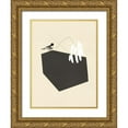 thumbnail image 1 of Green, Jacob 15x18 Gold Ornate Wood Framed with Double Matting Museum Art Print Titled - Steel Sequin with Bird I, 1 of 4