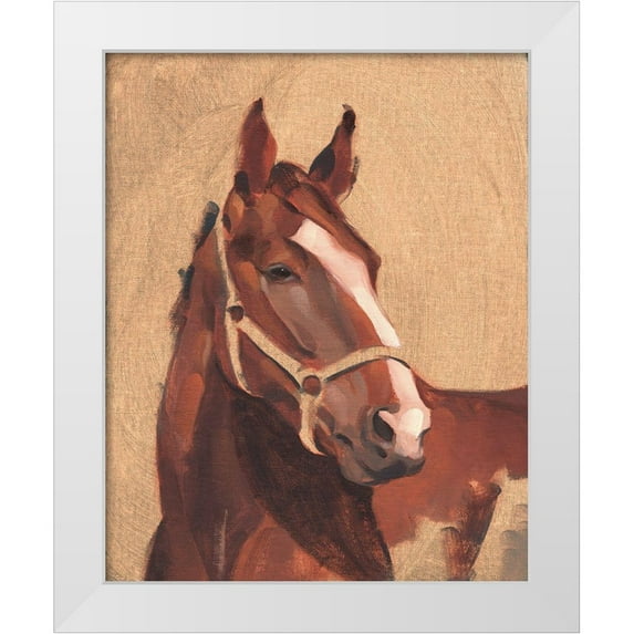 Green, Jacob 15x18 White Modern Wood Framed Museum Art Print Titled - Thoroughbred IV