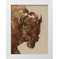 thumbnail image 1 of Green, Jacob 15x18 White Modern Wood Framed Museum Art Print Titled - Tiled Bison I, 1 of 4