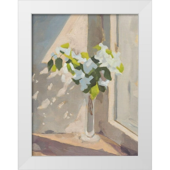 Green, Jacob 15x18 White Modern Wood Framed Museum Art Print Titled - Window Bouquet I
