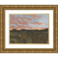 thumbnail image 1 of Green, Jacob 18x15 Gold Ornate Wood Framed with Double Matting Museum Art Print Titled - Sunset in Taos I, 1 of 4