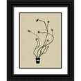 thumbnail image 1 of Green, Jacob 19x24 Black Ornate Wood Framed with Double Matting Museum Art Print Titled - Spring Sprig Vase I, 1 of 4