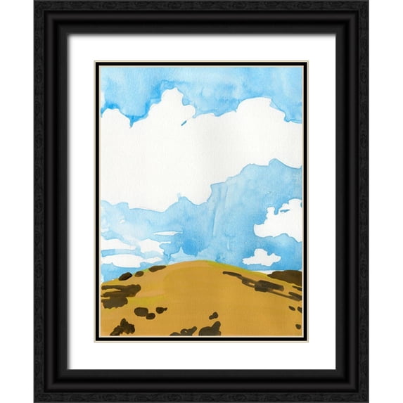 Green, Jacob 19x24 Black Ornate Wood Framed with Double Matting Museum Art Print Titled - Summer Knoll I