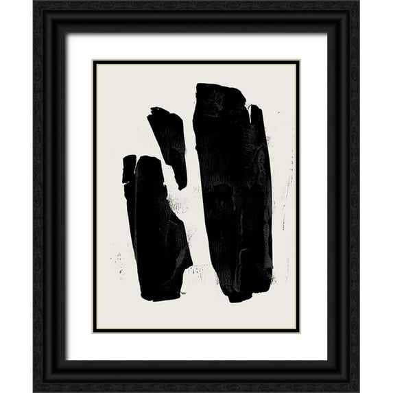 Green, Jacob 19x24 Black Ornate Wood Framed with Double Matting Museum Art Print Titled - Triple Block Print II