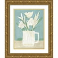 thumbnail image 1 of Green, Jacob 19x24 Gold Ornate Wood Framed with Double Matting Museum Art Print Titled - Muted Spring Arrangement III, 1 of 4